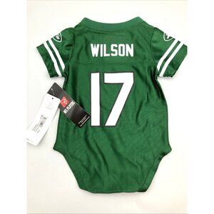 NFL New York Jets Infant Baby One Piece Jersey 3/6 Months #17  Wilson  -  NEW